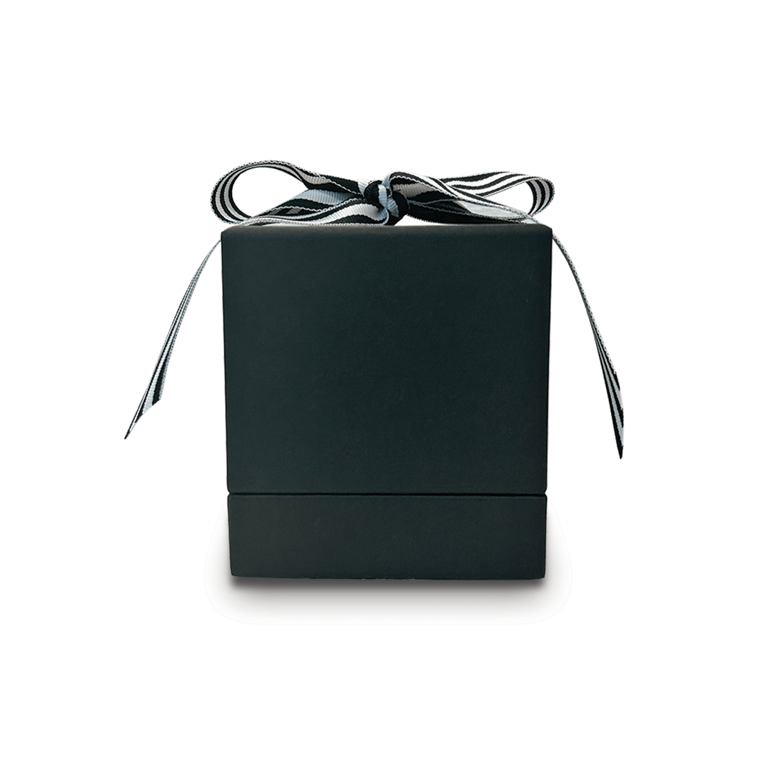 Black and White Unscented Black Candle/Black Box - Your Photo Candle