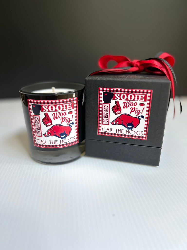 Game Day Candle Woo Pig Arkansas