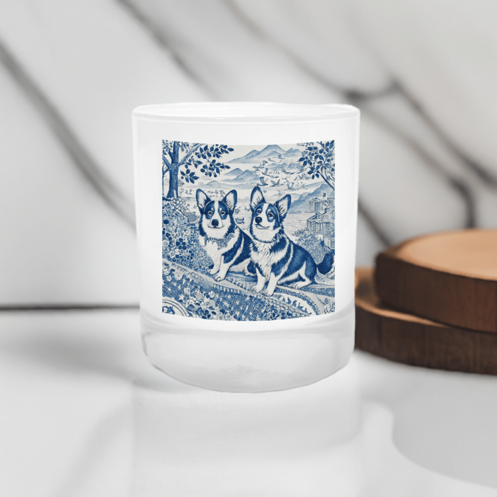 Chinoiserie Classic Corgi Pups Candle - Your Photo Candle