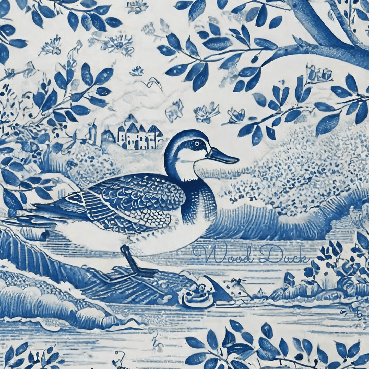 Chinoiserie Classic Wood Duck Candle - Your Photo Candle