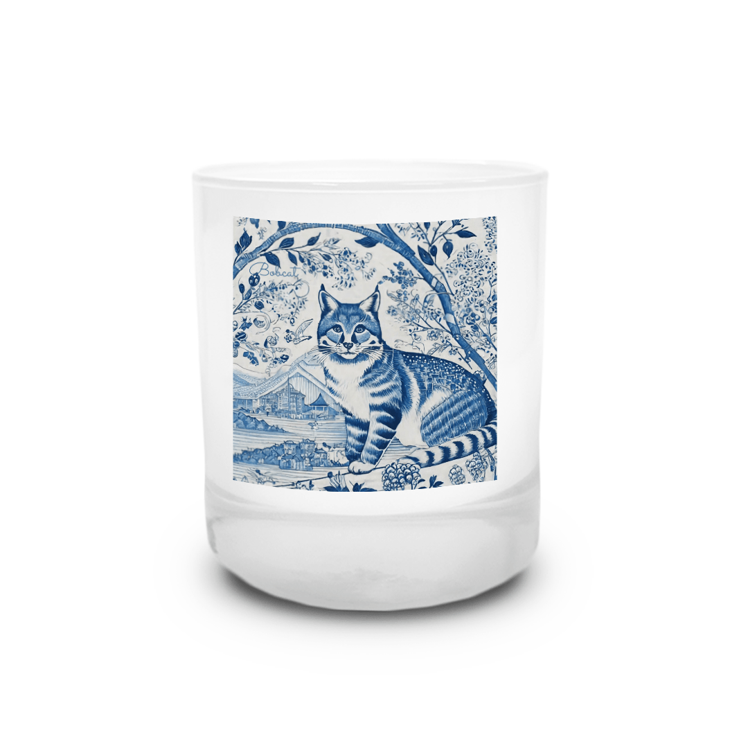 Chinoiserie Elegant Bobcat Candle - Your Photo Candle