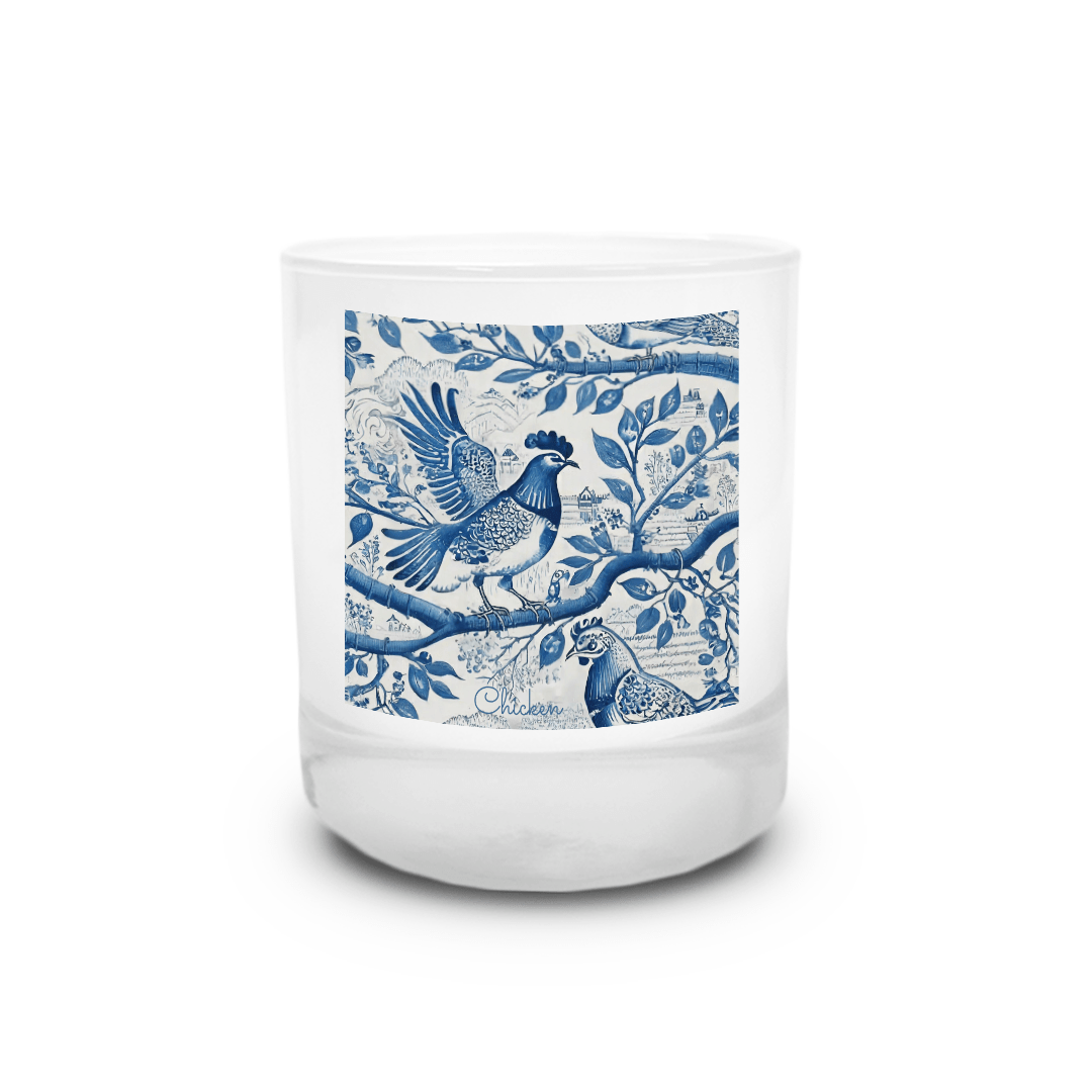 Chinoiserie Elegant Chicken Candle - Your Photo Candle