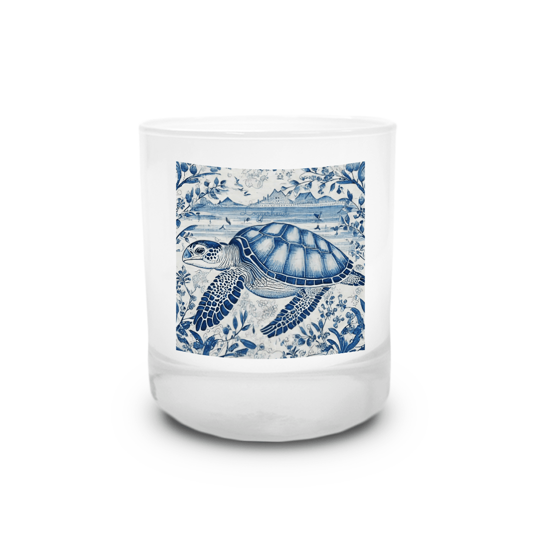 Chinoiserie Mystic Sea Turtle Candle - Your Photo Candle