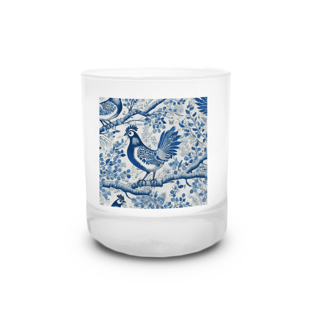 Chinoiserie Regal Rooster Candle - Your Photo Candle