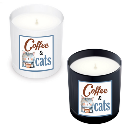 Cat Love Candle Coffee & Cats