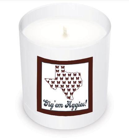 Gig'em Aggies! - Your Photo Candle