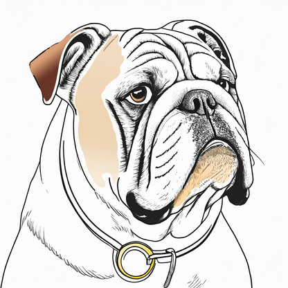 Good Dog Candle Old English Bulldog - Your Photo Candle