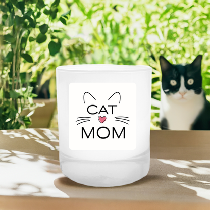 Cat Love Candle Cat Mom Pink Heart