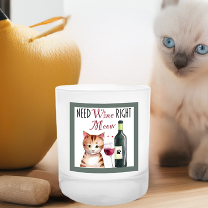 Cat Love Candle For Wine Lovers