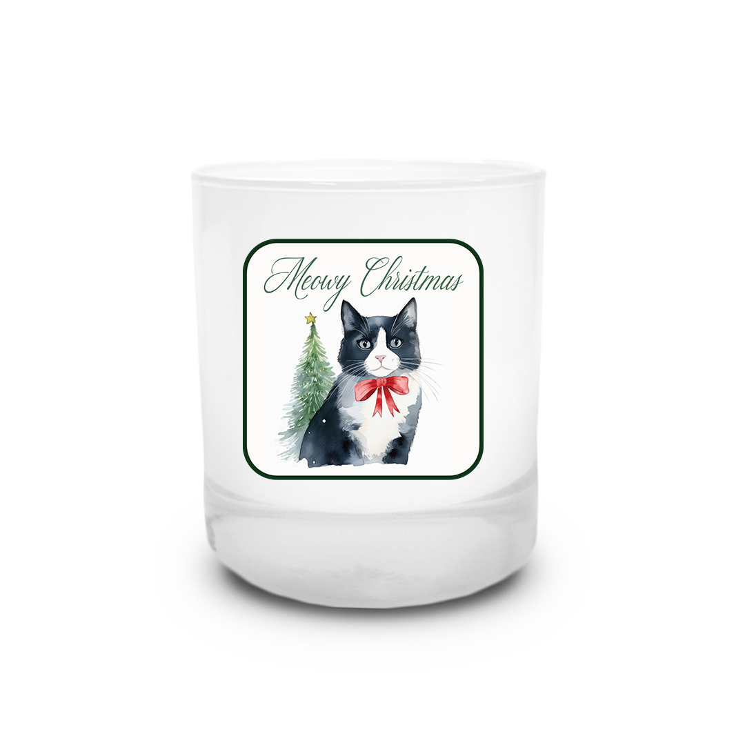 Cat Love Candle Meowy Christmas