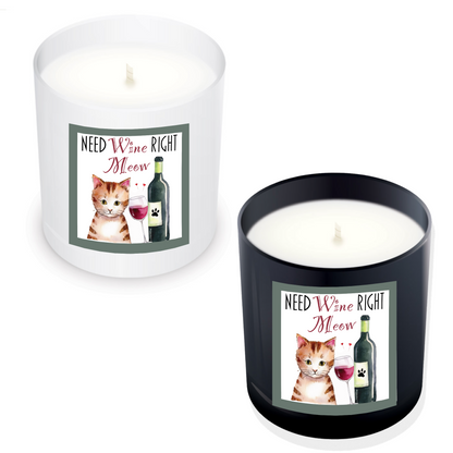 Cat Love Candle For Wine Lovers