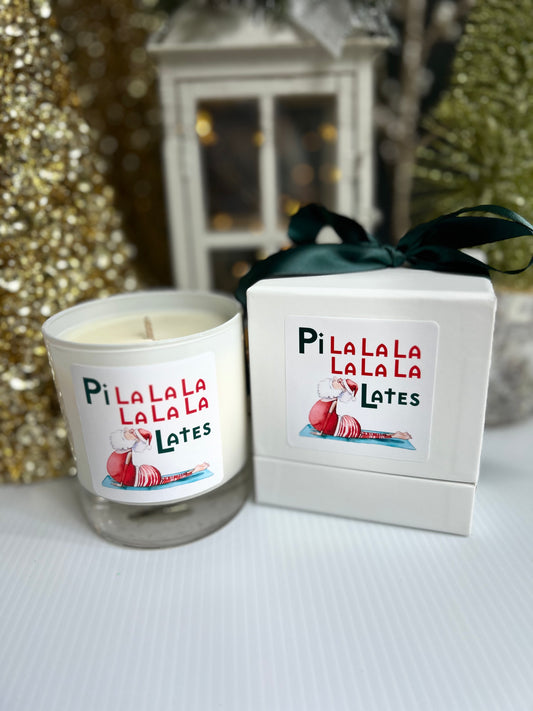 Pilates Christmas Candle