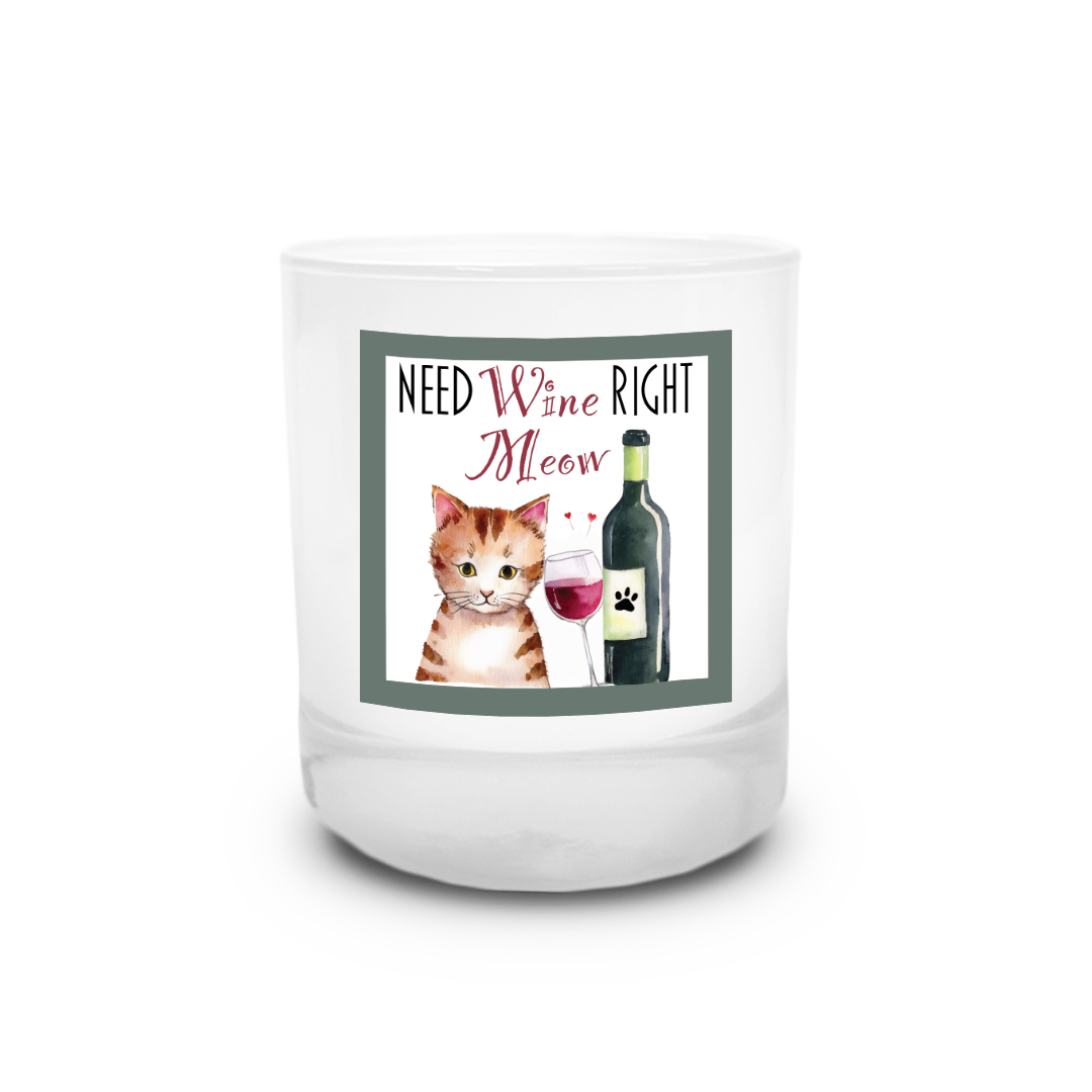 Cat Love Candle For Wine Lovers