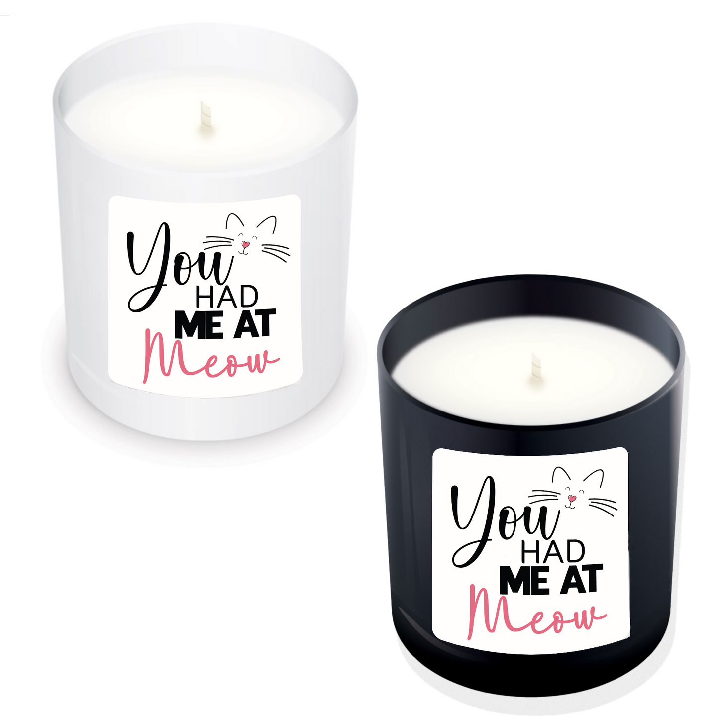 Cat Love Candle You Had Me At Meow